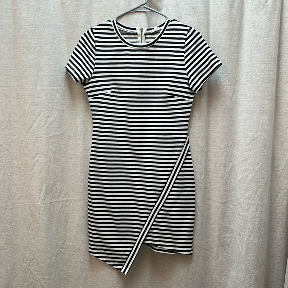 Striped Short Sleeve Dress